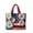 1A- Multicolor, variant on Patriotic Tote Bag for Women, 4th of July Quilted Shoulder Bag for Women, American Flag Daisy Purse with Peace Sign, Large Capacity Travel Canvas Handbag, Perfect Gift