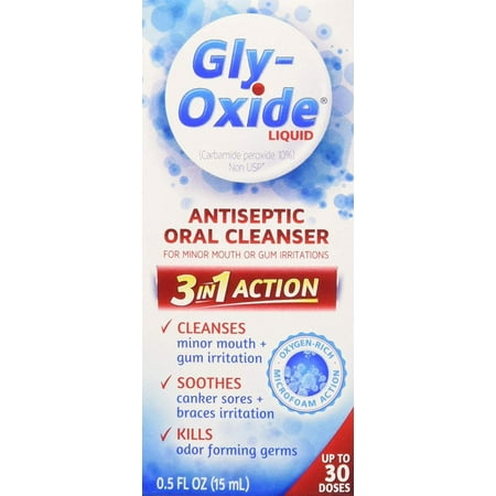 GLY-OXIDE Antiseptic Oral LIQ .5 OZGly-Oxide helps remove stains on dental appliances to improve appearance. By