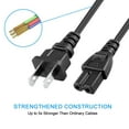 thumbnail image 4 of Aprelco 6FT 2 Prong Pold Power Cable Cord Compatible with Singer Sewing LED LCD TV HDTV, 4 of 4