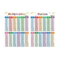 thumbnail image 1 of 2 piezas Carteles de matemáticas educativas para niños Multiplicar la división A3 Matemáticas Profesores Suministros Práctica Tabla educativa Tabla, 1 of 8