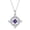 A, variant on Mystical Birthstone Knot Pendant Necklace with Sparkling Cubic Zirconia for Wiccan Witchcraft Style