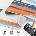 thumbnail image 6 of Yayeee Runner Rug for Bedroom 2'x6' Machine Washable Hallway Non Slip Mat, Blue Nautical Pattern, 6 of 8