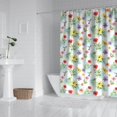 thumbnail image 2 of Pioneer Flower Floral Print Pattern Shower Curtain 84"x72", Bathroom Decorative Shower Curtain Set with 12 Hooks, Waterproof Washable, 2 of 6