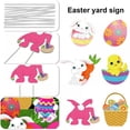 thumbnail image 2 of Easter Yard Sign Decorations,Easter Egg,Gift Basket,Easter Rabbit,Bunny Gnome Letters PVC Stakes Yard Décor Garden Sign for Holiday Festival Home Outdoor Easter Decoration, 2 of 8