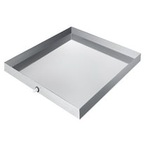 Washing Machine Pan 27x25 Inch, Stainless Steel Drain Pan w/Hose, Heavy Duty Washer Drip Tray
