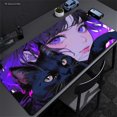 thumbnail image 1 of Alfombrilla de ratón bonita púrpura de Chica de Anime XXL, alfombrilla para teclado de gabinete de jugador para ordenador, alfombrilla de escritorio Kawaii, 1 of 5