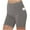 Gray, variant on Fnooota Womens Biker Shorts with Pockets, Stretch Summer High Waisted Running Athletic Yoga Shorts Dark Gray Size S-2XL