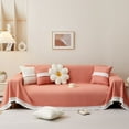 Chenille Waterproof Sofa Cover Blanket Solid Color NonSlip Sofa Towel
