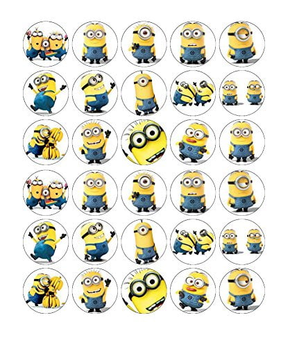 Details about   20 PERSONALISED MINION MOVIE DESPICABLE ME CUP CAKE FLAG Party Topper Birthday 