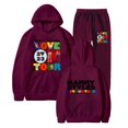 thumbnail image 1 of Conjunto de sudadera con capucha para hombre y mujer, chándal informal con estampado de Love on Tour, ropa de Anime con cremallera, 2023, 1 of 4