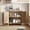 Wood color, variant on Boho Farmhouse Rattan Sideboard Buffet Cabinet with Storage - Wooden Accent Cabinet with Drawer - Spacious Entryway Organizer for Kitchen, Dining, Living Room, Hallway - Black
