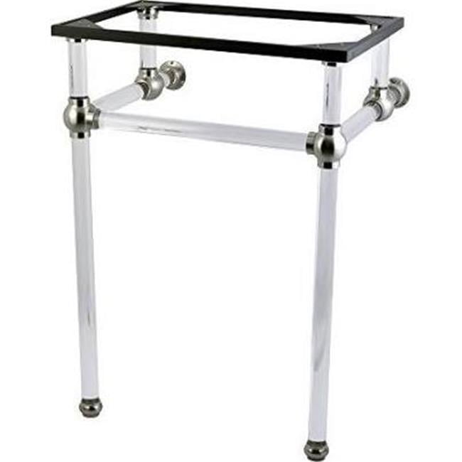 Lavabo Sur Colonne Fauceture VAH242030C Avec Acrylique - Chrome Poli - Salle De Bain