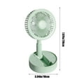 thumbnail image 3 of Foldable USB Rechargeable Fan, Retractable 3-Speed Desk Fan, 1200mAh Lithium Battery Fan, 180° Adjustable Camping Fan, Space-Saving Travel Cooling Device, Durable Outdoor/Office Air Circulator, 3 of 7