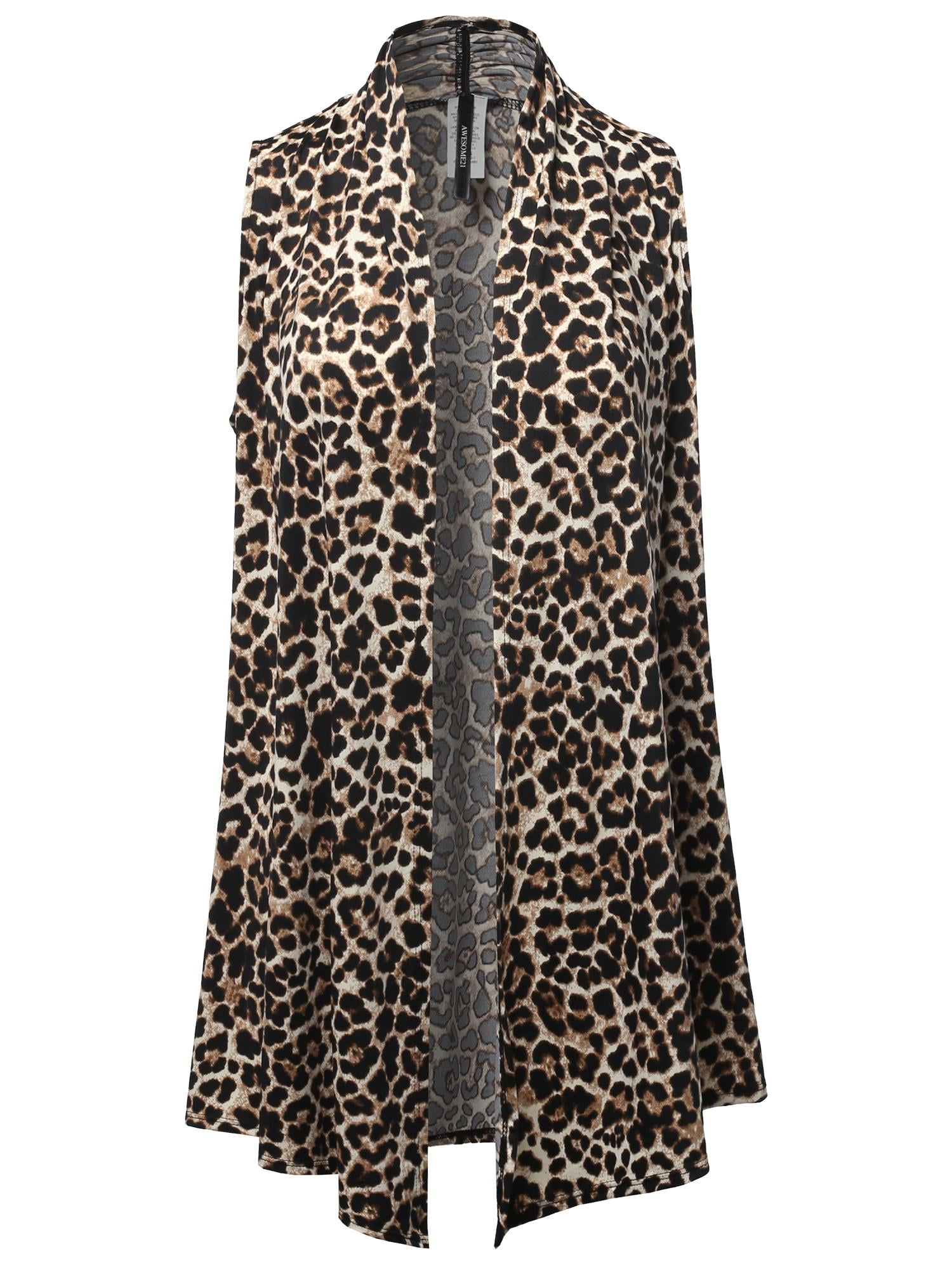 draped cardigan vest