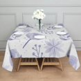 thumbnail image 4 of Floral 52" Square Waterproof Tablecloth, Floral Print Polyester Table Cover, 4 of 6