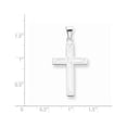thumbnail image 2 of 14k White Gold Solid Cross Pendant, 2 of 3