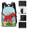 thumbnail image 3 of Clifford the Big Red Dog Backpack Study Smart System Organized Bookbag with Brain Food Lunch Kit, 3 of 5