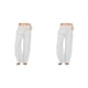 thumbnail image 1 of Minnieouse Manténgase a la moda y cómodo con estos pantalones sueltos para mujer Tiempo libre Pantalones casuales para mujer diario Blanco XL Blanco SG 2Conjunto, 1 of 6