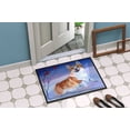 thumbnail image 2 of Carolines Treasures 7328MAT Corgi Snow Cardinal Tapis Intérieur & Extérieur - 18 x 27 Po., 2 of 4