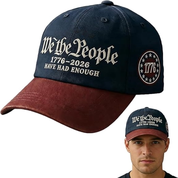 We The People Hat, We The People Have Had Enough Hat Baseball Cap, Adjustable Embroidered Caps, Unisex(Vintage)