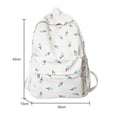 thumbnail image 1 of Mochila escolar coreana para estudiantes, mochilas escolares blancas florales para chicas adolescentes, mochila bonita para mujer, bolsa para libros de marca, mochila de nailon Fivean unisex, 1 of 2