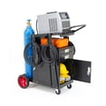 thumbnail image 4 of Welder Cart with Drawers and Cabinet,Rolling Welding Cart with Tank Storage Safety Chains and Gas Cylinder Slots for TIG, ARC, Plasma Cutter Welding Machine,Black, 4 of 7
