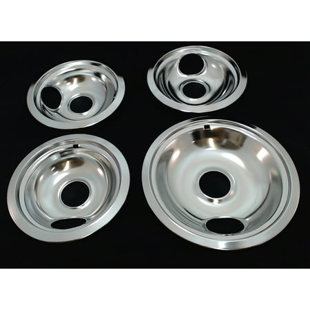 Range Top Drip Pans for Whirlpool, Sears, 3 of W10196406 & 1 of