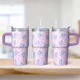 thumbnail image 2 of 20OZ Unicorn Tumbler with Handle Insulated Stainless Steel Mug Great Presents for Women Unicorn Fans Perfect for Birthday Christmas and Pottery Classes, 2 of 6