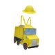 thumbnail image 2 of Traje infantil de actuación con sombrero, disfraz de coche de carnaval de Halloween para cumpleaños. Vehículo de ingeniería, 2 of 8