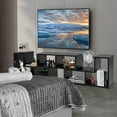 thumbnail image 4 of Patiojoy 3 PCS Adjustable TV Stand Minimalist Entertainment Center for 43 55 60 65 Inch TV Media Console Table Black, 4 of 10