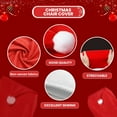 thumbnail image 4 of Christmas Chair Covers Pack of 6, 24x20 Inch Red and White Santa Claus Hat Chair Back Covers, Christmas Chair Back Covers Kitchen Chair Covers for Christmas Holiday Festival Decoration, 4 of 8