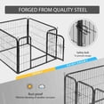 thumbnail image 3 of VIVOHOME Heavy Duty Foldable Metal Indoor Outdoor Exercise Pet Fence Barrier Playpen Kennel for Dogs Cats, 3 of 6