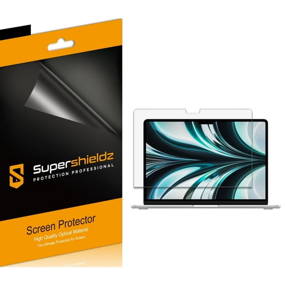 (3 Pack) Supershieldz Designed for New MacBook Air 13.6 inch (M4/M3/M2 Chip, 2022-2025) Screen Protector, High Definition Clear Shield (PET)