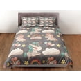 thumbnail image 3 of Unicornio Gris Juego de Funda Nórdica Colcha lindo, Animal Dormitorio Ropa de cama con, 3 of 4
