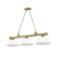 thumbnail image 5 of Z-Lite Cordon 3 Light Billiard, Steel Frame, Matte Opal Shade Color, 5 of 8