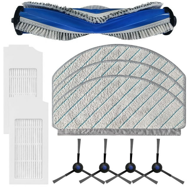 Main Side Brush Filter Mop Cloth Kit for Ecovacs for Deebot N20/N20 Plus Vacuums A
