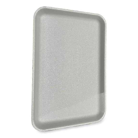 GEN Meat Trays, 13.81 x 9.25 x 0.71, White, 100/Carton