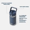 thumbnail image 2 of YETI Rambler Jr. 12 oz Kids Bottle, with Straw Cap, Canyon Red, 2 of 7