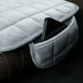 thumbnail image 3 of Bxaolu Seat Covers, 1 PC Car Seat Protector Cushion Pad with Storage Pocket, Breathable Anti-Slip Auto Front Seat Cover for Vehicle and Office (Gray, 18.9x20 Inch), 3 of 6