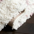 thumbnail image 5 of SAFAVIEH Fontana Shag Darina Diamond Plush Area Rug, Pink/Ivory, 6'7" x 9', 5 of 8