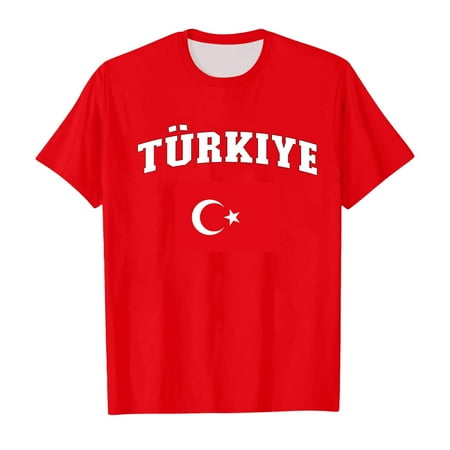 

ZMHEGW Toddler Soprt Boys Girls Turkey Sport Prints Short Sleeve T Shirt Tops Clothes Toddler Boys Girls T Shirts