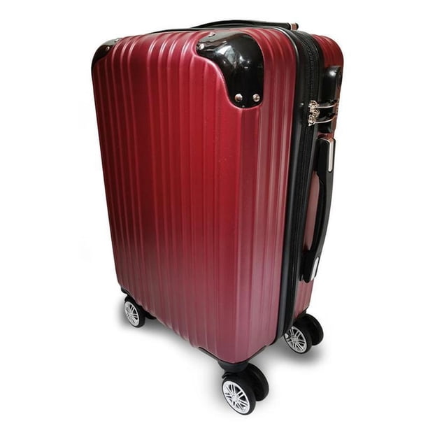 Maleta Mano Cabina Viaje Rígida Vintage Carry On 18 Pul Vino Zona