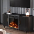 thumbnail image 2 of Giantex 18" Electric Fireplace Insert, 5100 BTU Recessed Freestanding Fireplace w/7-Level Flame Effect & Overheat Protection, 750W/1500W, 2 of 10