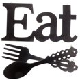 thumbnail image 1 of HLONK 1 Set EAT Sign Fork and Spoon Wall Decor Rustic Wood Eat Theme Decoration, 1 of 1
