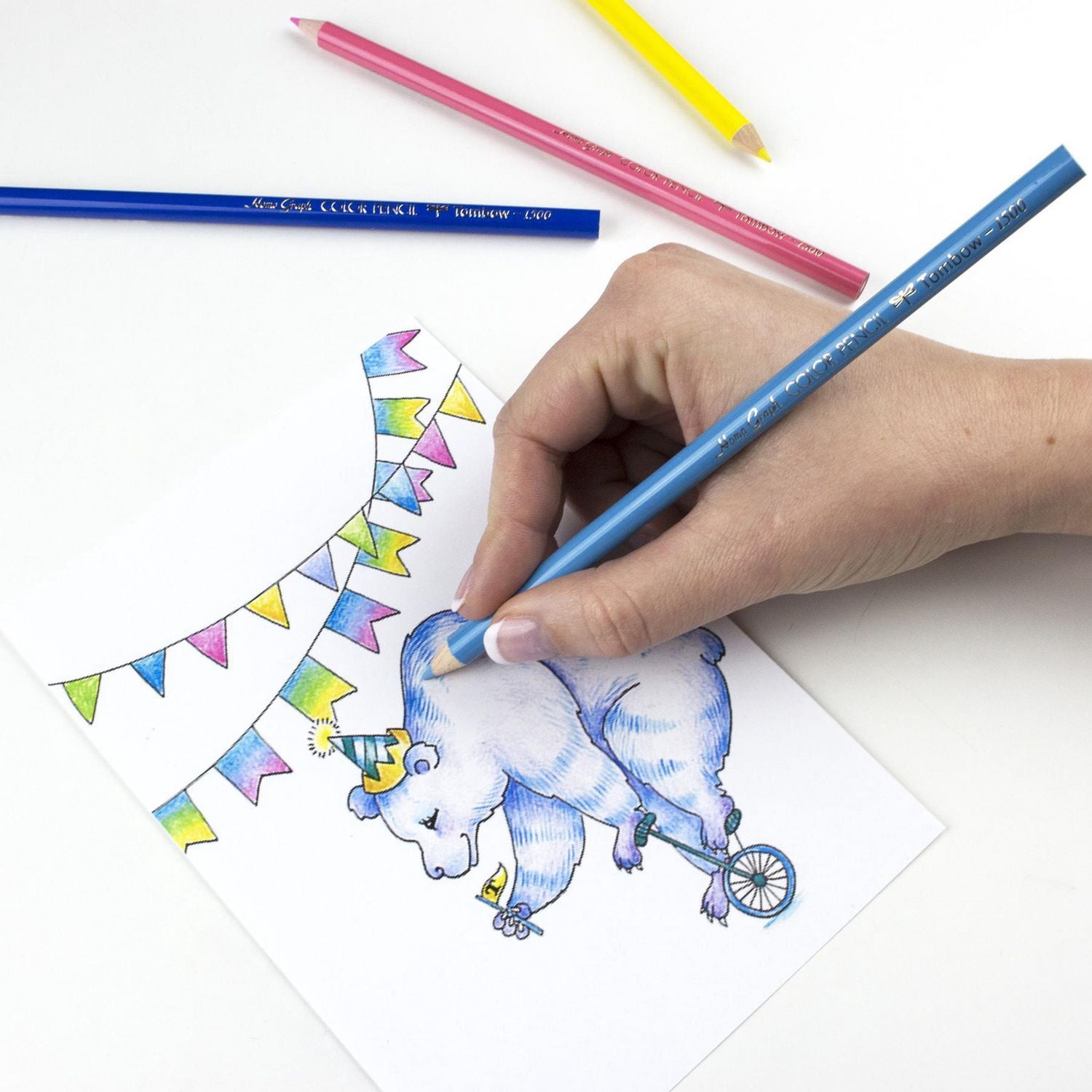 Crayons de couleur série 1500, 12 pièces Tombow