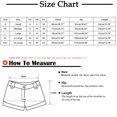 thumbnail image 3 of Xixinqiwan No Boundaries Women's Stretchy Ripped Denim Shorts Plus Size High Waist Hollowed Out Frayed Raw Hem Jeans Shorts, 3 of 9