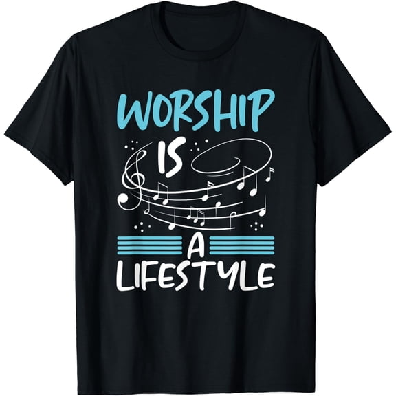 Sam Soft Christianity Worship is a Lifestyle Music Notes Christian T-Shirt