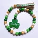 thumbnail image 4 of Garland Beads Saint Patricks Day Decorations, Tiered Tray Fireplace Living Room, Green Pendant Tassel Farmhouse Style, Wood Bead Garland for Dorm Bedroom, Large Green Beads for St Patricks, 4 of 8