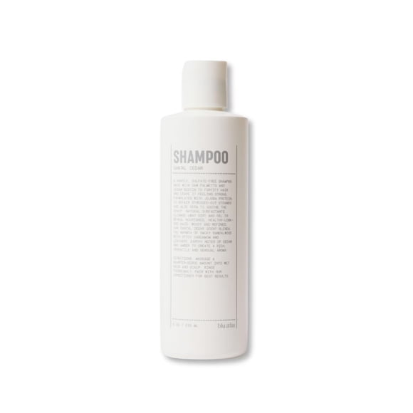 Champú natural para hombres Blu Atlas - Para todo tipo de cabello - Champú hidratante profundo de limpieza suave Sin sulfato vegano ni parabenos - Cedro santal 8 oz.