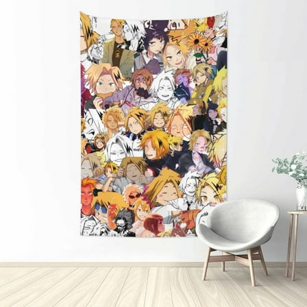 My Hero Academia Denki Kaminari Tapestry Wall Hanging Home Decoration Wall Blanket Dormitory Living Room Bedroom Backdrop Poster( 60x40inch)